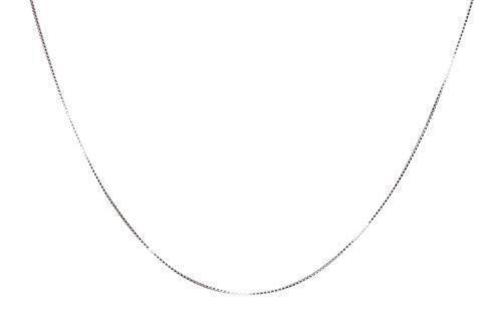 3845 925 Sterling Silver 0.8MM Box Chain Necklace - Available in 18K Gold